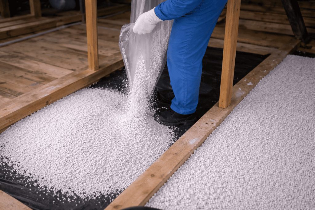 Пенопластовая крошка как утеплитель: характеристики, сфера применения | Knauf Penoplast